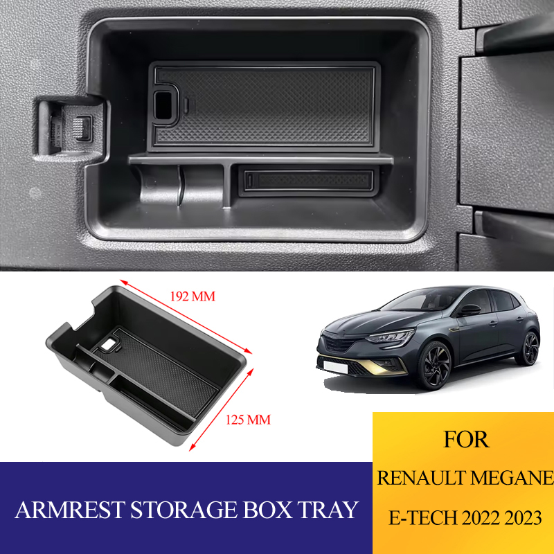 Tech Accessories Storage - กล่องเก็บของที่วางแขนในรถยนต์ ABS สำหรับ Renault Megane E-Tech