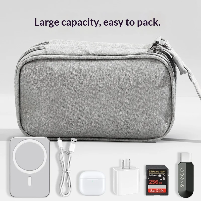 กระเป๋าจัดระเบียบสายเคเบิลสำหร - Tech Accessories Case บทวิจารณ์และราคา