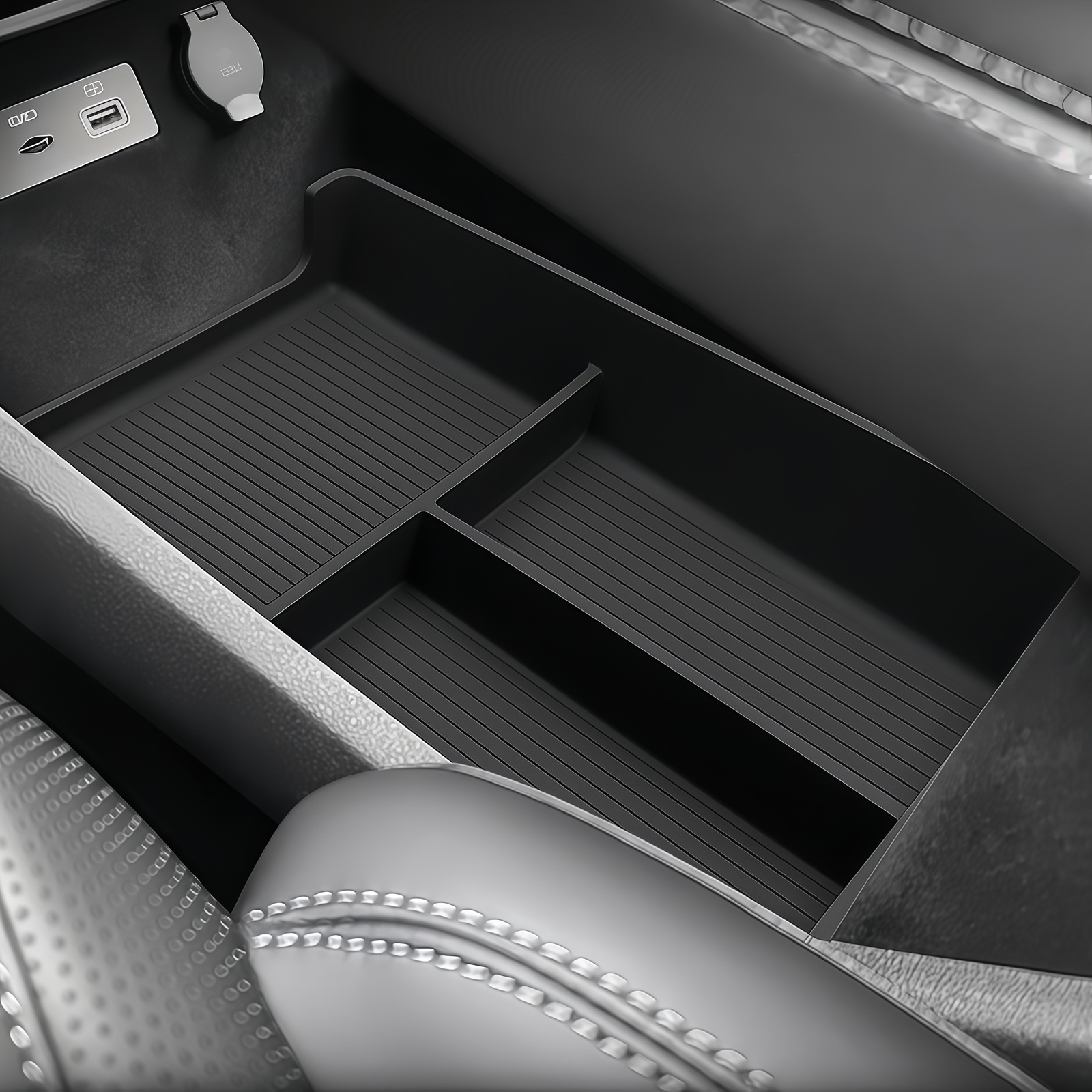 ถาดจัดเก็บของใต้คอนโซลกลางสำหร - Tech Car Accessories บทวิจารณ์และราคา