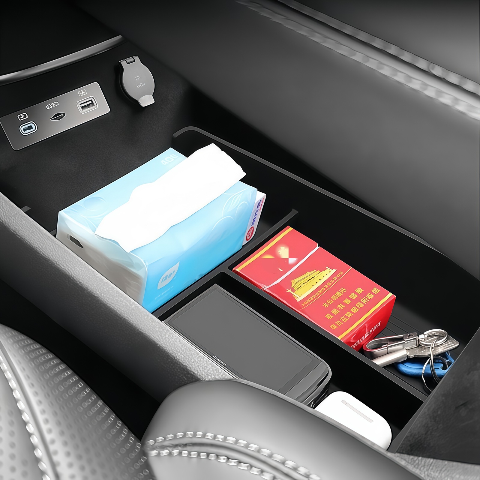 ถาดจัดเก็บของใต้คอนโซลกลางสำหร - Tech Car Accessories บทวิจารณ์และราคา