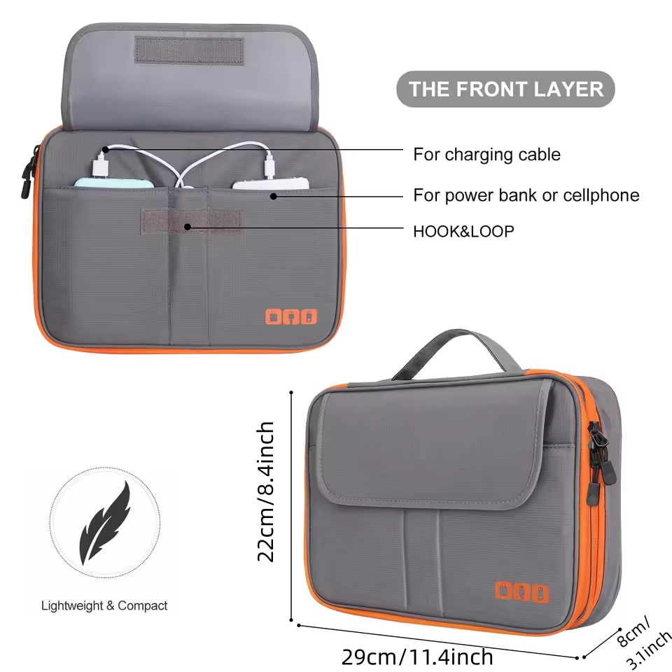 กระเป๋าเก็บสายชาร์จแบบดิจิตอลส - Tech Accessories Case บทวิจารณ์และราคา