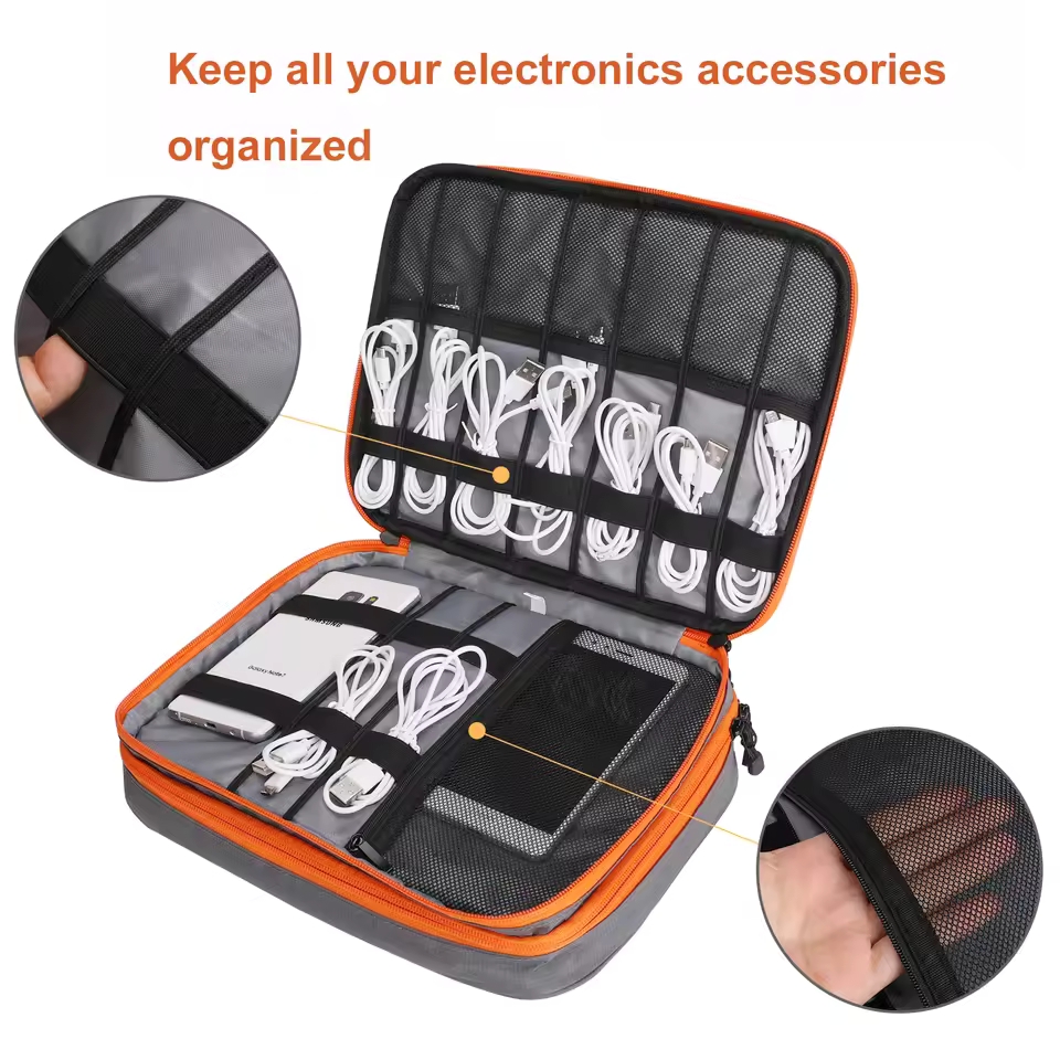 กระเป๋าเก็บสายชาร์จแบบดิจิตอลส - Tech Accessories Case บทวิจารณ์และราคา