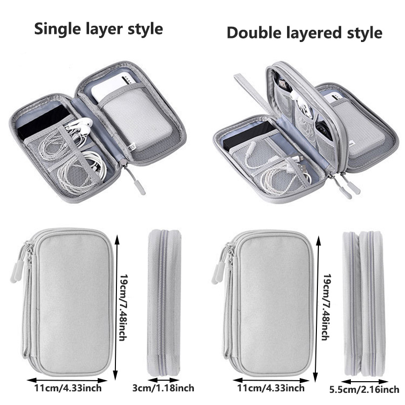 กระเป๋าเก็บของดิจิทัลแบบพกพาหล - Tech Accessories Case บทวิจารณ์และราคา